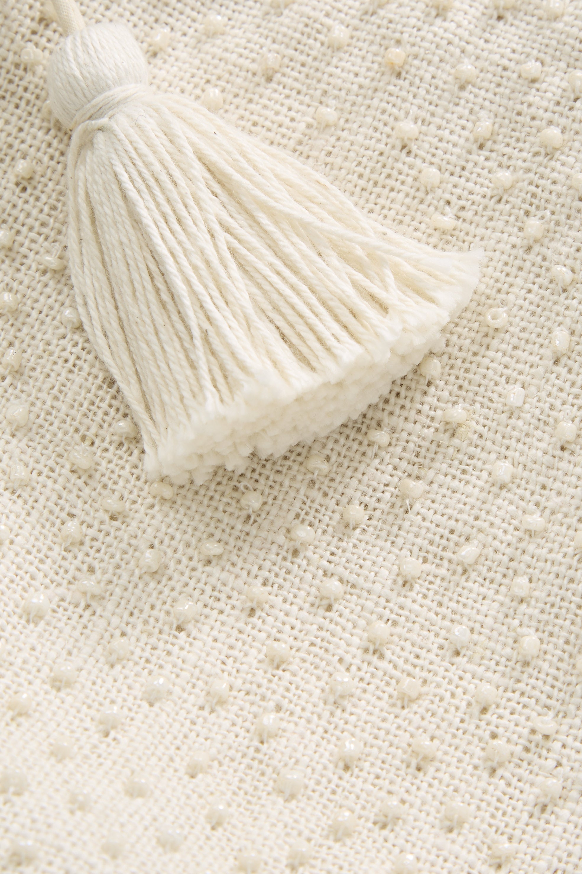 Skall Studio Fountain Bead Bag Bag Ecru